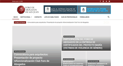 Desktop Screenshot of foroabogadossanjuan.org.ar