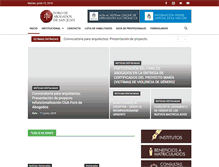 Tablet Screenshot of foroabogadossanjuan.org.ar